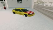 Honda Civic EK9 Low Poly