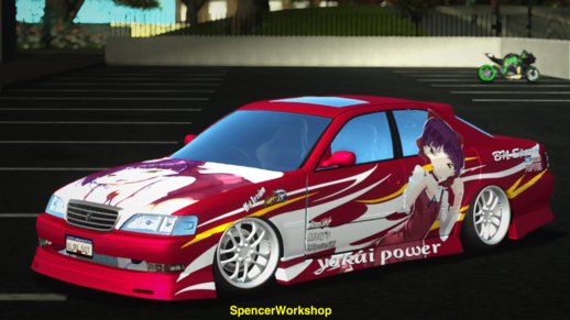 Toyota Cresta JXZ100 Neko Musume Itasha