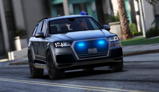 Audi Q7 Police / Politie Unmarked [ELS | Replace] [US plates | Dutch plates | No plates]