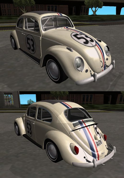 1963 Volkswagen Beetle Ragtop Sedan (Herbie style) v1.0