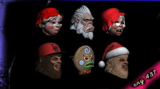 GTA V XMAS MASK FOR CJ PART 2