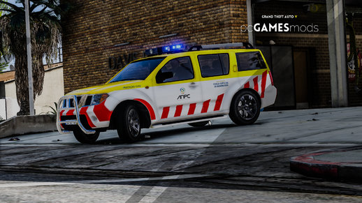 Portuguese ANPC - Special Fire Brigade - Nissan Pathfinder 2007 [ AddOn / Livery / Reflective ]