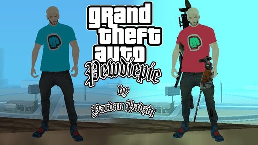 Pewdiepie Skins for GTA SA