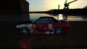 Elegy Retro Zankuro Art Itasha Paint Job