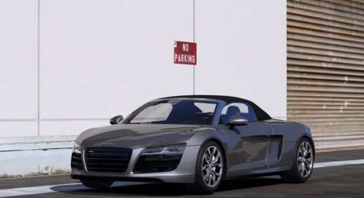 Audi R8 V10 Spyder 2014 (auto roof)