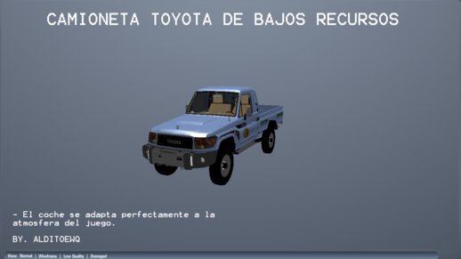 Toyota Land Cruiser Bajos Recursos