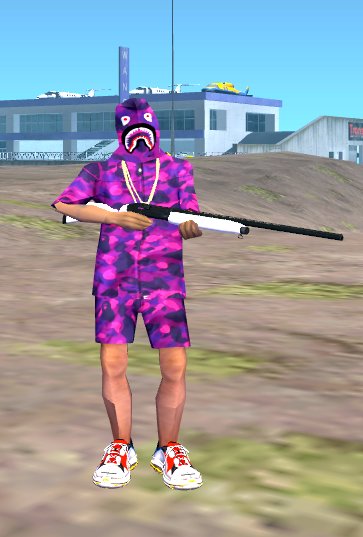 SKIN ID 230 BAPE Purple Camo