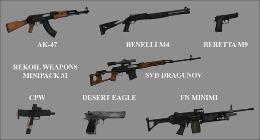 Rekoil Weapons Minipack #1