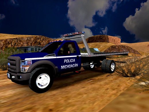 Grua Policia Michoacan