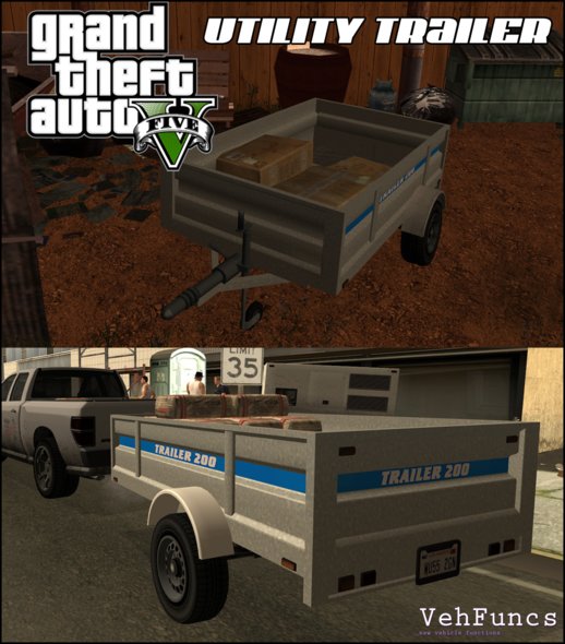 GTA V Utility Trailers (VehFuncs)