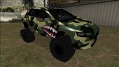 Mitsubishi Evolution X Off Road Camo Shark