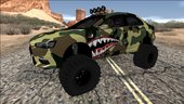 Mitsubishi Evolution X Off Road Camo Shark