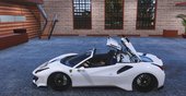 2019 Ferrari 488 Pista SPIDER [Animated Roof][ADD-On/Template]