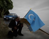 Doğu Türkistan Bayrağı - Flag Of East Turkestan - شەرقىي تۈركىستان دۆلەت بايرىقى