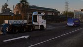 Portuguese  LASO / Mercedes-Benz Arocs SLT+ Trailer Special Transport  [ AddOn / Replace / Reflective ] v1.0.1