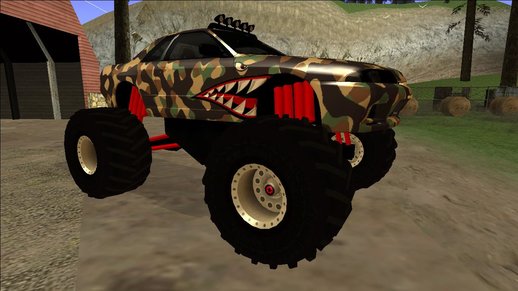 Nissan Skyline R32 Monster Truck Camo Shark