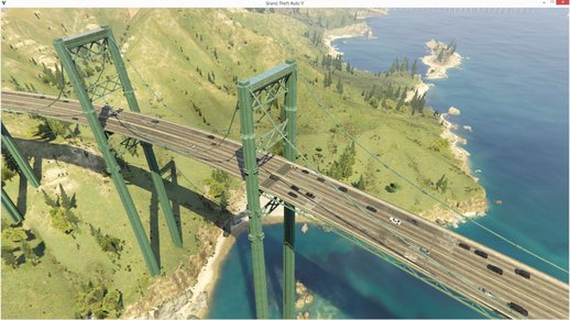 GTA 5 Bridges with traffic paths for Liberty city V v1.0.1