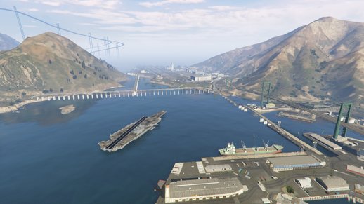 GTA 5 Aircraft Carrier For Fort Zancudo Island V3