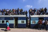 Indian Railways Crowded Coach