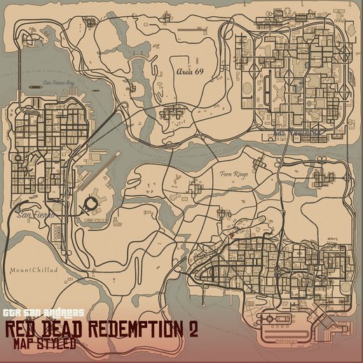 RDR2 Map Styled -reupload-