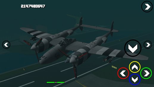 P38 Lightning Rustler Dff Only