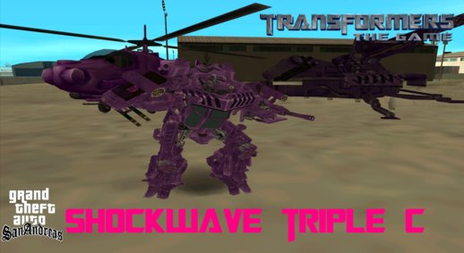 Transformers The Game Shockwave TripleC!+Vehicles