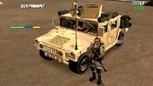 M1A2 Abrams and Hummer H1 dff ony all fix