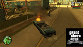 Peds Afraid Of The Burning Car