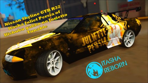 Nissan Skyline GT-R R32 Itasha Juliet Persia of Kishuku Gakkou no Juliet Tunable