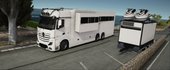 Mercedes Actros Motorhome (RV) [Working Doors, Working slide-out, Working garage][REPLACE & ADD-ON]