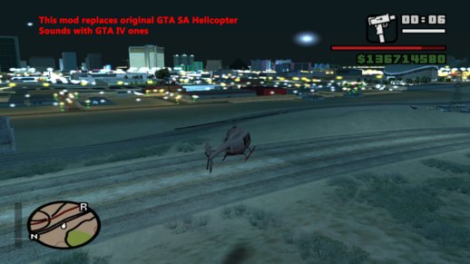 GTA IV Helicopter Sounds For GTA SA