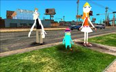 Phineas and Ferb Skin Pack