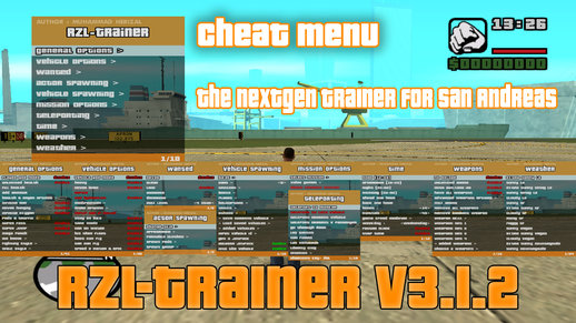 RZL-Trainer v3.1.2 (Cheat Menu)