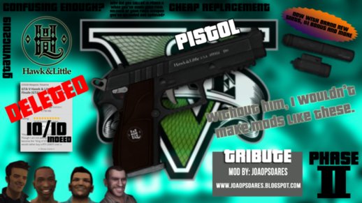 GTA V Hawk & Little Pistol [Revamped GTAinside.com Release] (Updated Phase II Redux)