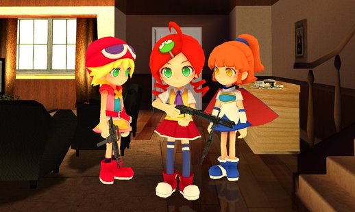 Arle, Amitie and Ringo - Puyo Puyo (Not chibi version)