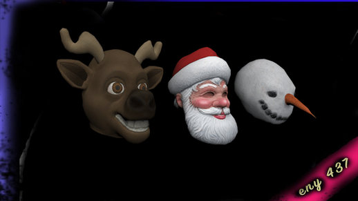 GTA V Old Gen Xmas Masks For CJ