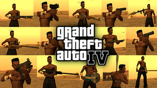 GTA IV Weapons To SA