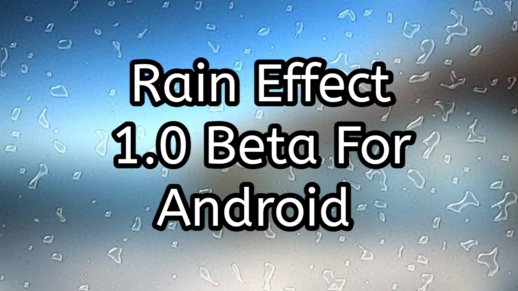 Rain Effect In Road 1.0 Beta For Android 