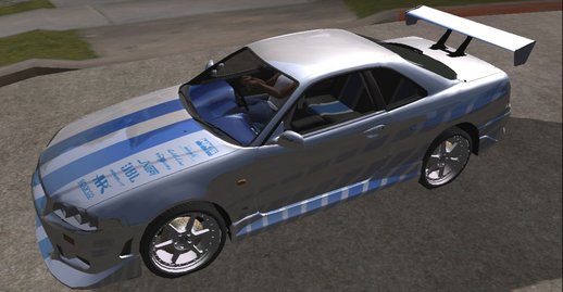 Brian's Nissan Skyline GTR R34  for Mobile