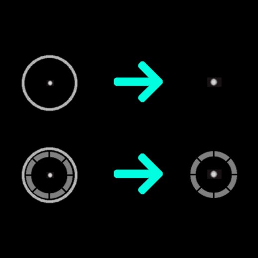 Dot Crosshair With HP (GTA IV + EFLC)