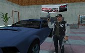 GTA Online Skin Ramdon Male 4 Hotline Yankees NY Lowrider