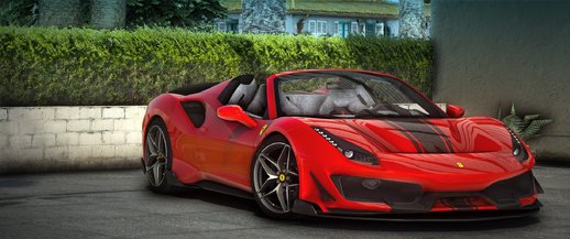 Ferrari Pista Spider 2019 [Add-On | Extras | Wheels | Animated Roof | LODs]