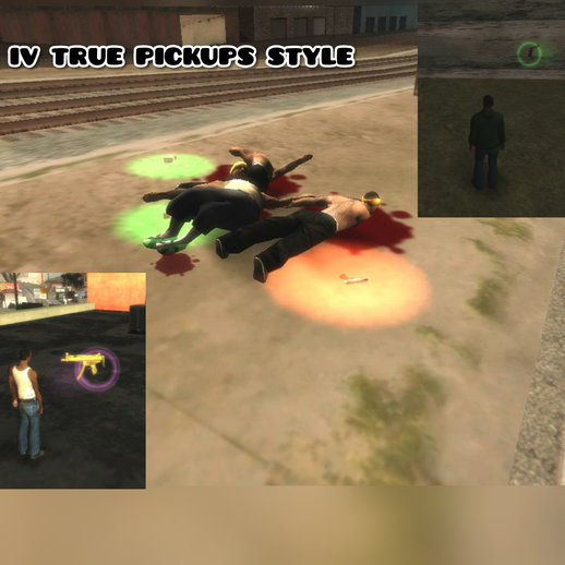 GTA SA IV Remastered Pickups Style