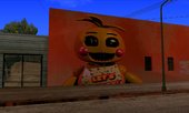 Toy Chica Billboard and Mural