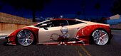 Rita Roseweisse - Dame de Coeur [Honkai Impact 3rd] Livery for Lamborghini Huracan LB Walk