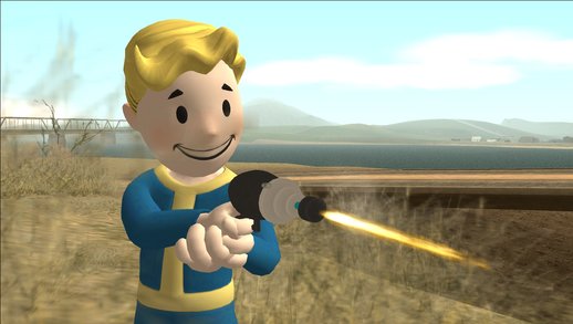 SSBU: Vault Boy + Pistol