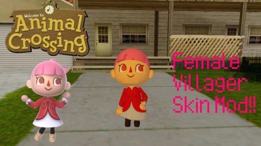 Animal Crossing Villager Girl Skin Mod