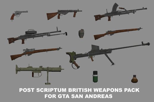 Post Scriptum - British Weapons Pack