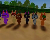 Animal Crossing Nude Cats Skin Pack