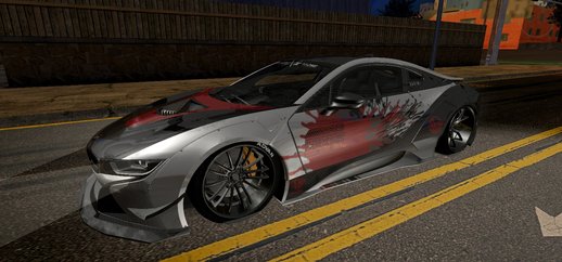 Custom Livery for BMW I8 Liberty Walk [Hanazono Modding] [PC/Mobile]